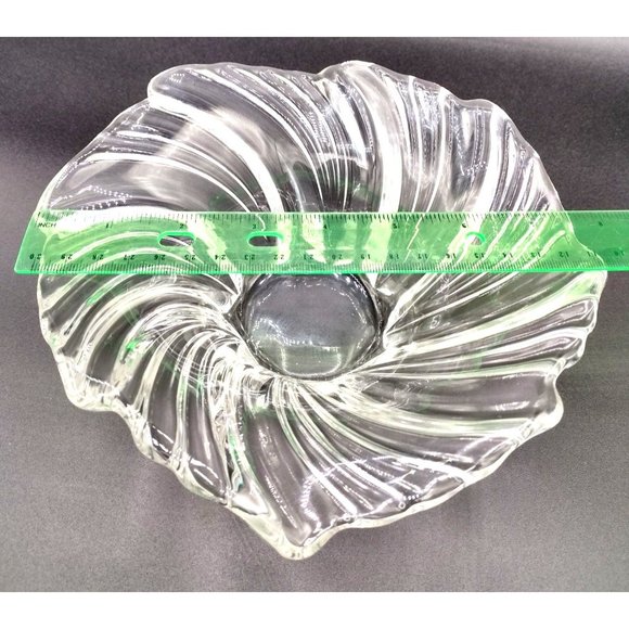 Vintage Centerpiece Bowl Crystal Mikasa Belle Epoque Germany 1980s Vintage 8 In - Picture 6 of 12